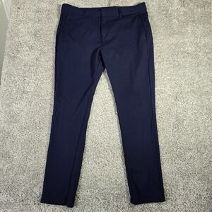 Bugatchi Pants Mens 38 Blue Chino Stretch Comfort Office